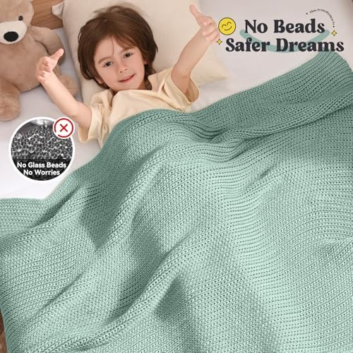 Guohaoi Knitted Weighted Blanket for Adults, 36"x48" 3lbs Full/Queen Size - Image 3