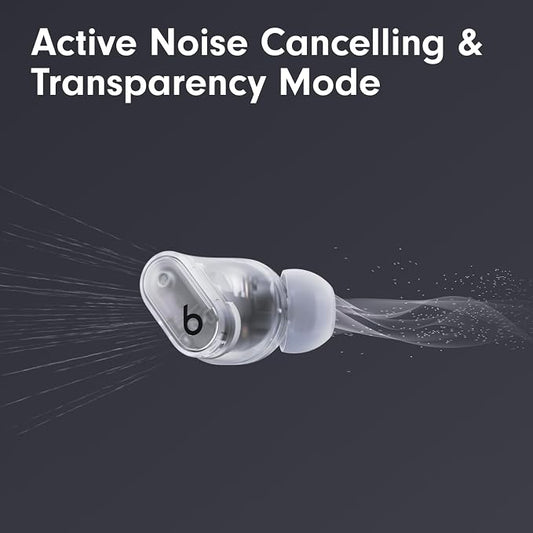 Beats Studio Buds + | True Wireless Noise Cancelling Earbuds, Enhanced Apple & Android Compatibility, Built-in Microphone, Sweat Resistant Bluetooth Headphones, Spatial Audio - Transparent - Image 2