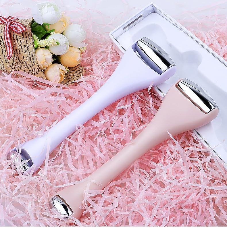 Mini Eye Ice Roller for Eye Puffiness - Facial Ice Roller and Mini Eye Roller 2 in 1 - Eye Massager for Migraine Relief Tighten Pores Under-Eye Pain Relief - Reduce Wrinkle Puffy for Face Arms (White) - Image 7