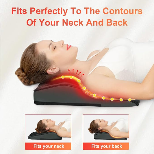 COMFIER Back Massager with Heat,3D Deep Kneading Shiatsu Neck and Back Massager with Vibration & Heat, Neck Back Massage Pillow as Gift for Women Men-Home Office Use - Image 2