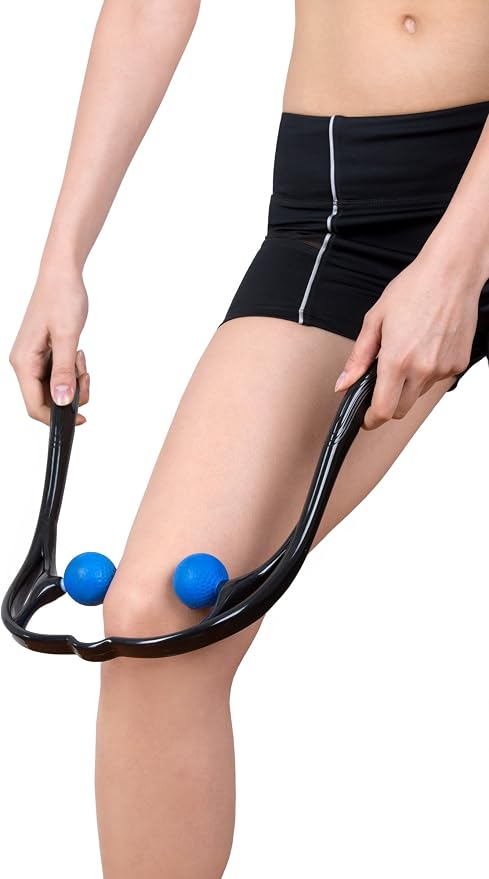 LuxFit Neck Massager, Neck and Shoulder Shiatsu Deep Tissue Trigger Point Manual Self Muscle Massage - Image 5
