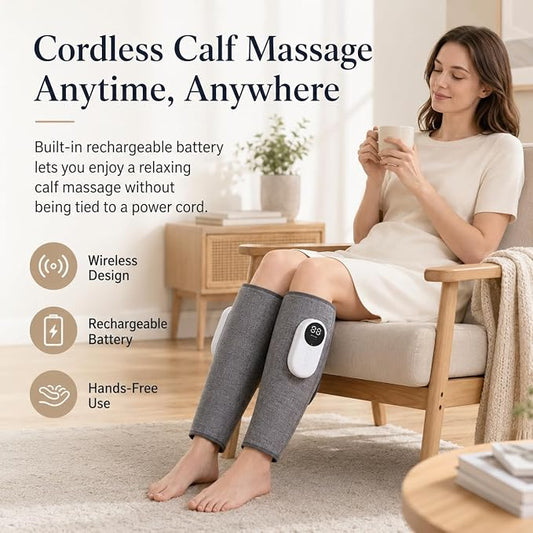 brenzo Leg Massager, Calf Massage Wraps for Everyday Comfort, Pair - Image 2