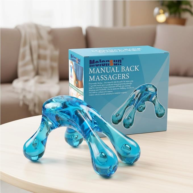 Melonsun Palm Massage Tool - Handheld Four-Point Deep Tissue Massager for Trigger Point, Neck Back Shoulder Pain Relief, Self Massage Between Shoulder Blades, No Therapist Needed - Image 7
