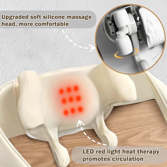 Joyset Cordless Neck and Shoulder Massager with Heat, 4D Shiatsu Kneading - Image 8