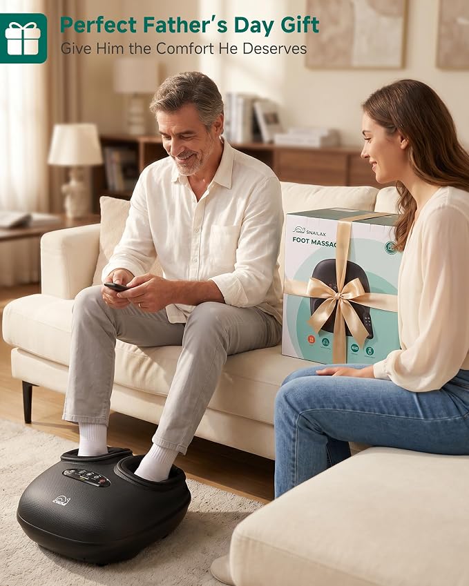 Snailax Foot Massager with Heat Compression Vibration Shiatsu, Foot Pain - Image 8