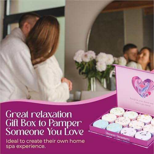 Aromatherapy Shower Steamers Gift Set – 12 Spa Tablets, 6 Scents (Lavender, Mint & Eucalyptus, Jasmine, Watermelon, Grapefruit & Orange) – Relaxation & Stress-Relief Self-Care Gifts for Women - Image 2