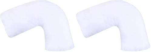 DMI Body Pillow, Side Sleeper Pillow and Pregnancy Pillow with Contoured Support to Eliminate Neck, Back, Hip, Joint Pain and Sciatica Relief with Removable Washable Cover, Firm, U Shape Neck Pillow by DMI