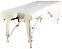 Master Massage 100% Cotton Flannel Sheet Set(3-pc Sheet Set) for Massage Table- Pure White by MasterMassage