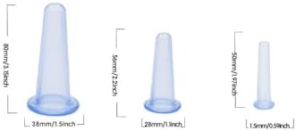 BWESOO 4Pcs Massage Cupping Set Silicone Mini Facial Cups Face Massager Helper Skin Care Neck Back Eyes Massaging Cup Safe to Use, Don't Worry About Burns Health Care Products (Purple) - Image 5