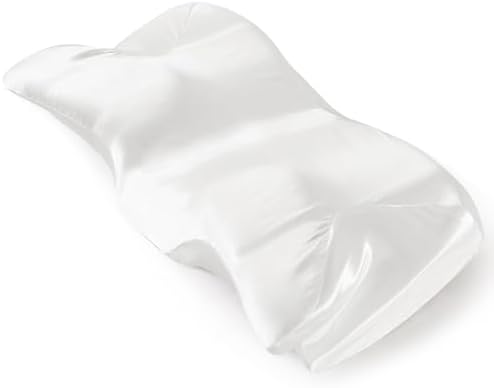 P Pothuiny Ivory White Satin Cervical Pillow Case Cover 1-Pack with Zipper by P+Pothuiny