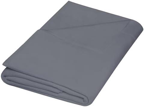 ZPECC King Flat Sheet Only 1 Pack, Durable Dark Gray Top Bed Sheets Hypoallergenic Soft Brushed Microfiber Color-Coded Label, 105"x102" by ZPECC-ABrandThatHasBeenFocusedOnBeddingFor20Years