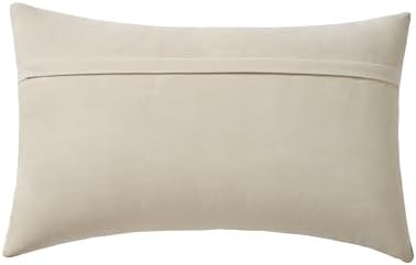 Full Grain Leather Lumbar Pillow Cover (14" x 22") (Cream) - Image 3