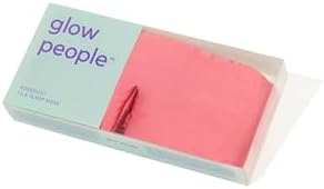 Glow People Silk Sleep Mask – 100% Mulberry Silk Eye Mask for Sleeping, Total Blackout, Cloud-Soft and Adjustable for Beauty Sleep and Travel - Rose Dust - Image 3