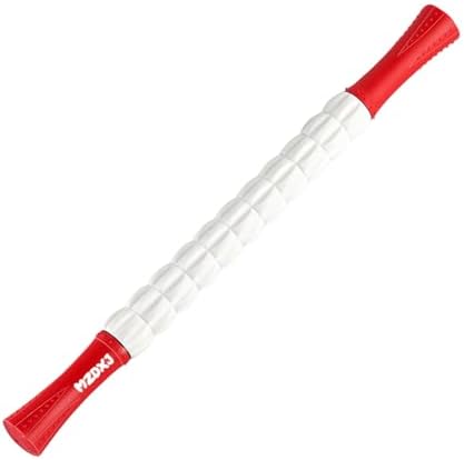 Muscle Roller Massage Roller Stick- Deep Tissue Fascia Blaster for Myofascial Pain Relief, Lymphatic Drainage & Body Sculpting, Handheld Physical Therapy & Recovery Tool ​(Red White inch) by Morepicksawait%E2%80%94godiscover