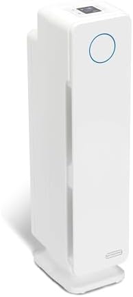 GermGuardian Air Purifier for Home with HEPA Pure Filter, for Wildfire Smoke, Pet Dander, Pollen, Odors, Large Rooms Up To 870 Sq. Ft., Removes 99.97% Pollutants, UV-C Light, 28", AC5350W, White by GuardianTechnologies