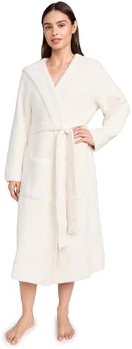 Barefoot Dreams CozyChic Ribbed Hooded Robe by Unknown