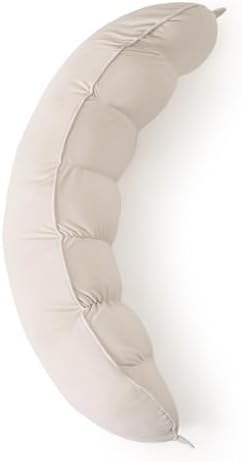 Peallow(Pat. Pend) – Long Round Body Pillow for Adults, Bolster Pillow for Sleeping, Soft and Supportive Pillow for Sleeping & Lumbar Support (Misty White,39") by Ailuteie