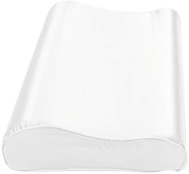 100% Mulberry Silk Pillowcase for Memory Foam, Cervical, Contour Pillow (20 x 12.5 inch, White) by Cozysilk%7CBringNatureHome