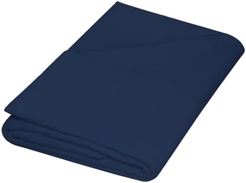 ZPECC Twin Flat Sheet Only 1 Pack, Durable Navy Top Bed Sheets Hypoallergenic Soft Brushed Microfiber Color-Coded Label, 66"x96" by ZPECC-ABrandThatHasBeenFocusedOnBeddingFor20Years
