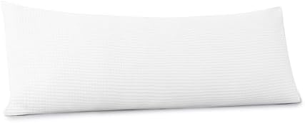 100% Egyptian Cotton 600 TC Waffle Weave Body Pillowcase with Zipper - Image 2
