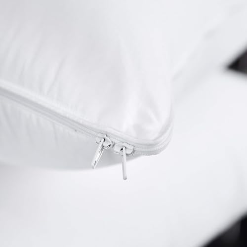 Three Geese Adjustable Layer Goose Feather Pillow Queen Size,Assemblable Bed Pillow with Pillowcase,100% Soft Cotton Cover,Good for Side and Back Stomach Sleeper,Packaging Include 1 Pillow. - Image 6