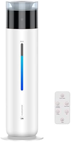 10L/2.6Gal Top Fill Cool Mist Smart Humidifier, 100H Runtime Ultra Quiet 30dB Auto Humidity Control with Essential Oil Tray, 600 sq. ft Large Room Humidifier for Bedroom Office Baby Nursery - Image 6