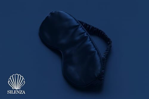 Luxury Bamboo Sleep Mask – Ultra-Soft Cooling Eye Mask for 100% Light Blocking, Adjustable Comfort Strap, Perfect for Travel & Better Sleep (Navy) - Image 4