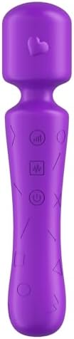 Amoreaux Handheld Massager for Back Muscle Relief – Ergonomic, 21 Modes & 5 Speeds, Ultra-Quiet ≤40dB for Office/Travel, IP65 Waterproof, 90-Min Battery USB-C– Back, Neck, Shoulder, Arm, Foot (Purple) by Unknown