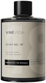 VINEVIDA Caribbean Breeze Fragrance Oil for Cold Air Diffusers - (16 Fl Oz) - Essential Oils for Diffuser Oil Refill & Air Freshener Room Spray by VINEVIDA