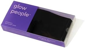 Glow People Silk Sleep Mask – 100% Mulberry Silk Eye Mask for Sleeping, Total Blackout, Cloud-Soft and Adjustable for Beauty Sleep and Travel - Charcoal - Image 3