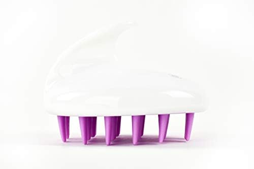Zyllion Shiatsu Rechargeable Back Massager (Black) and Hair Brush Scalp Massager (Purple) Bundle - Image 7