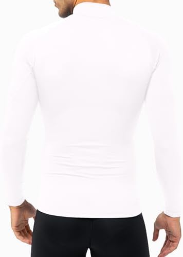 SPVISE Men's Compression Shirts Long Sleeve Mock Turtleneck Workout Tops - Image 5