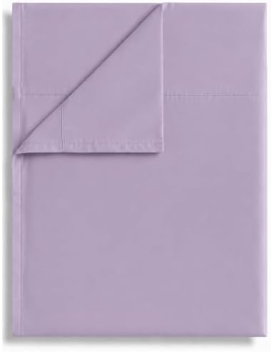 King Flat Sheet Only, 1 Pack Top Bed Sheets, Soft Breathable Brushed Microfiber Color-Coded Label Threads, (105"x102",Lavender) by Culve