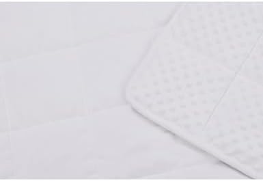 TONGDADA Minky Weighted Blanket | 40''x60'',7lbs | Cozy and Soft Minky Weighted Throw Blanket | Luxury Velvet with Premium Glass Beads | White Minky - Image 6