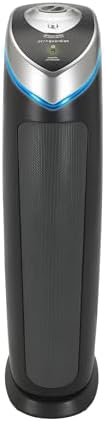 GermGuardian 3-In-1 HEPA Air Purifier for Home, Large Rooms Up To 915 Sq. Ft. with HEPA Air Filter, UV-C Light & Odor Reduction, AC5000E, 28" Tower, Gray by GuardianTechnologies