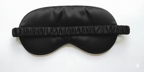 [3 Pack] QSYW Sleep Masks, Satin Eye Mask for Sleeping - Silky Eye Masks Bulk with Storage Bag & Elastic Strap,Black - Image 4