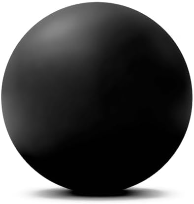 WOVTE Massage Lacrosse Ball for Sore Muscles, Shoulders, Neck, Back, Foot, Body, Deep Tissue, Trigger Point, Muscle Knots, Yoga and Myofascial Release (Black) by WOVTE