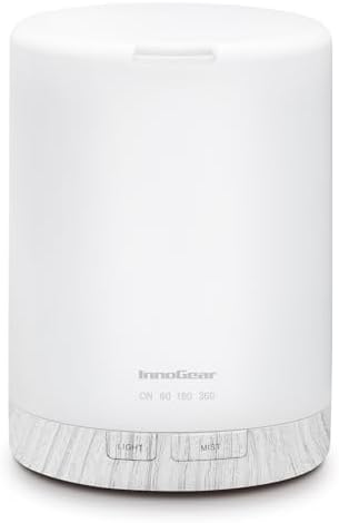 InnoGear 300ml Essential Oil Diffuser for Home Scent Humidifier, White by InnoGear