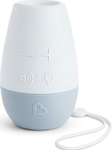 Munchkin Shhh… White Noise Sound Machine, Baby Soother, White/Grey by Munchkin
