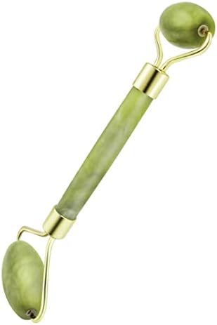 3 in 1 Ficial Face Ice Jade Roller and Gua Sha Tool, Natural Real Jade Anti-Wrinkle Face Eye Neck Massager Tool, Reduce Wrinkles, Puffiness, Migraine, Redness, Pain and Injury, Green - Image 5