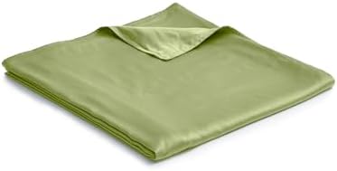 YnM Exclusive Cooling Duvet Cover for Weighted Blankets with 16 Strings (Matcha Green, 48"x72") by YNM