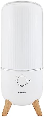Homedics Ultrasonic Humidifier, Bedrooms and Home Offices, 0.97-Gallon Tank by Homedics