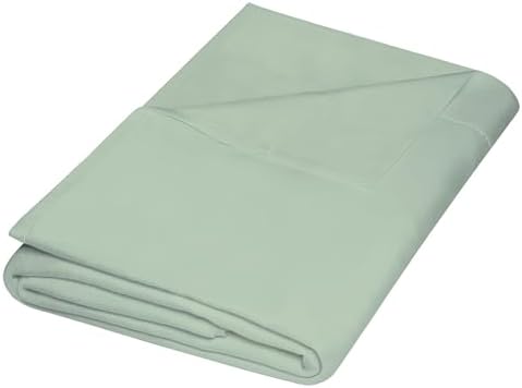 ZPECC Queen Flat Sheet Only 1 Pack, Durable Sage Green Top Bed Sheets Hypoallergenic Soft Brushed Microfiber Color-Coded Label, 90"x102" by ZPECC-ABrandThatHasBeenFocusedOnBeddingFor20Years