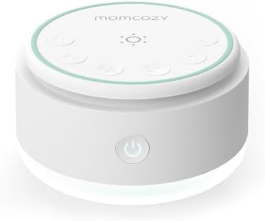 Momcozy Sound Machine for Baby | Portable White Noise Sound Machine for Sleep Rechargeable | 20 Sleep Sounds White Noise Machine with Nursery Night Light | Travel Sleep Sound Machine Battery Based by Momcozy
