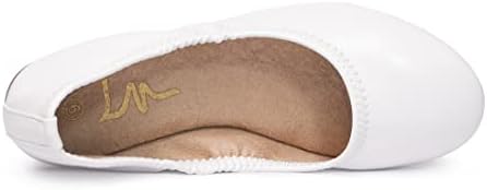 LM Women's Ballet Flats Round Toe Slip On Flats Shoes Casual Dress Shoes Foldable Portable Travel Ballet Flat - Image 4