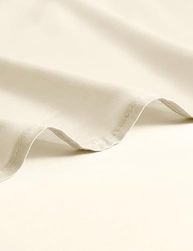YnM Exclusive Cooling Duvet Cover for Weighted Blankets with 16 Strings (Champagne Beige, 88"x104") - Image 4