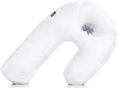 DMI U-Shaped Side Sleeping Pillows For Neck And Shoulder Pain |Side Sleeper Neck Pillow & Pregnancy Pillow Side Sleeper With Ear Hole | Back, Hip, & Sciatica Relief(30"x20"x6") by DMI