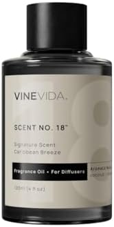 VINEVIDA Caribbean Breeze Fragrance Oil for Cold Air Diffusers - (4 Fl Oz) - Essential Oils for Diffuser Oil Refill & Air Freshener Room Spray by VINEVIDA