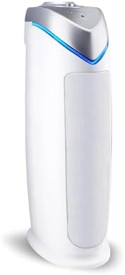 GermGuardian HEPA Air Purifier - Large Room Air Purifier for Bedroom, Office, Dorm, and Home - Filters Pet Dander, Dust, Pollen, Smoke, Scents - AC4825W - 22" Tower - White by GuardianTechnologies