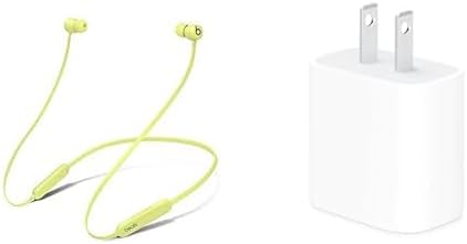 Beats Flex with Apple 20W USB-C Power Adapter - Yuzu Yellow - Image 4